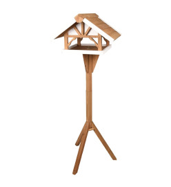 FLAMINGO Mangeoire à oiseaux et support Vintro 44x45,5x126 cm Naturel