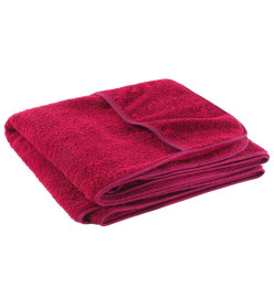 Serviettes de plage 6 pcs bordeaux 60x135 cm tissu 400 GSM