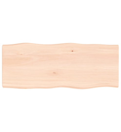 Dessus de table bois chêne massif non traité bordure assortie