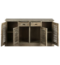 Buffet Bois de melia azedarach massif 145 x 32,5 x 77 cm