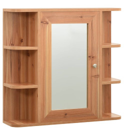 Armoire à miroir de salle de bain Chêne 66x17x63 cm MDF