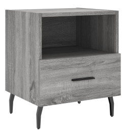 Table de chevet gris sonoma 40x35x47,5 cm bois d’ingénierie