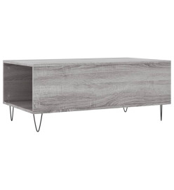 Table basse Sonoma gris 90x50x36,5 cm Bois d'ingénierie