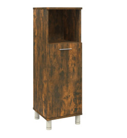 Armoire de bain Chêne fumé 30x30x95 cm Bois d'ingénierie