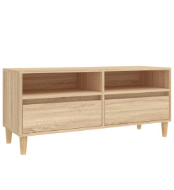 Meuble TV chêne sonoma 100x34,5x44,5 cm bois d'ingénierie