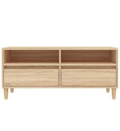 Meuble TV chêne sonoma 100x34,5x44,5 cm bois d'ingénierie