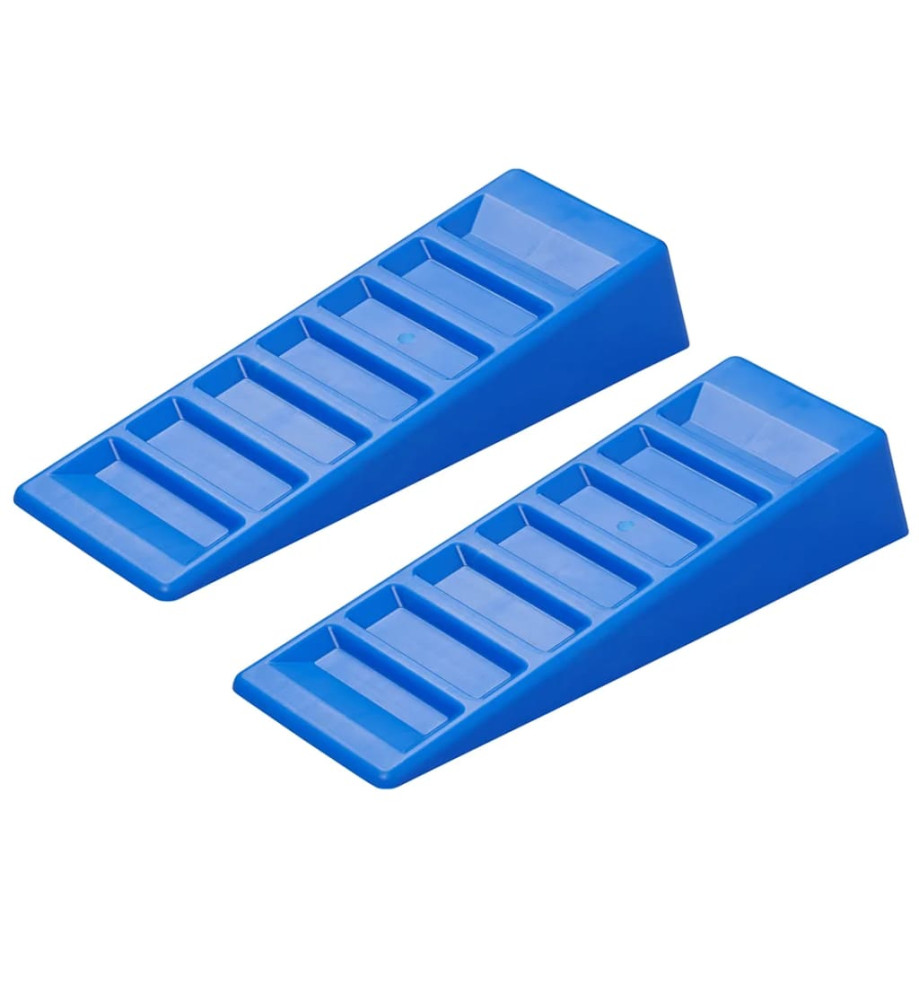 ProPlus 2 pcs Niveleurs de caravane 75 mm Plastique Bleu