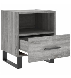 Table de chevet gris sonoma 40x35x47,5 cm bois d’ingénierie