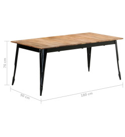 Table de salle à manger 180x90x76 cm Bois d'acacia massif