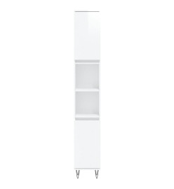 Ensemble de meubles de salle de bain 3 pcs blanc brillant