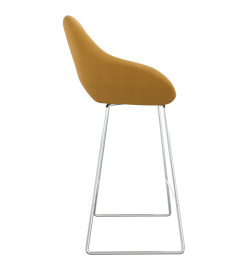 Tabouret de bar Marron Velours