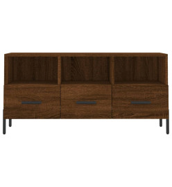 Meuble TV chêne marron 102x36x50 cm bois d'ingénierie