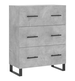 Buffet gris béton 69,5x34x90 cm bois d'ingénierie