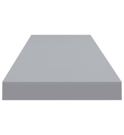 Étagères murales flottantes 4 pcs Gris 90x23,5x3,8 cm MDF