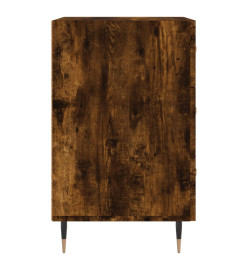 Table de chevet chêne fumé 40x40x66 cm bois d'ingénierie