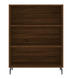 Armoire à étagères chêne marron 69,5x32,5x90 cm bois ingénierie