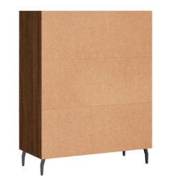 Armoire à étagères chêne marron 69,5x32,5x90 cm bois ingénierie