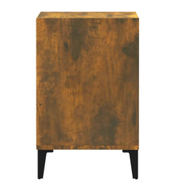 Meuble TV Chêne fumé 100x35x55 cm Bois d'ingénierie