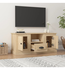 Meuble TV chêne sonoma 100x35,5x45 cm bois d'ingénierie