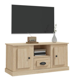 Meuble TV chêne sonoma 100x35,5x45 cm bois d'ingénierie