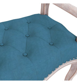 Banc Bleu 80x45x60 cm Velours