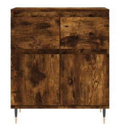 Buffet Chêne fumé 60x35x70 cm Bois d'ingénierie