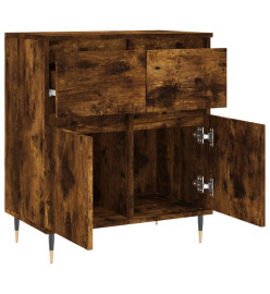 Buffet Chêne fumé 60x35x70 cm Bois d'ingénierie