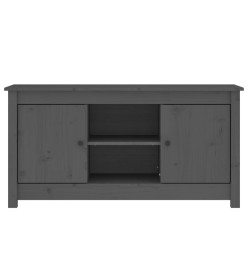 Meuble TV Gris 103x36,5x52 cm Bois de pin massif