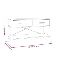 Meuble TV 82x38x45 cm Bois d'ingénierie