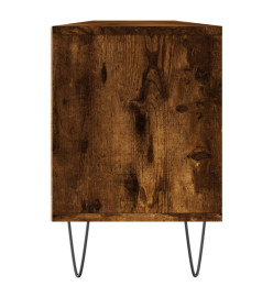 Meuble TV chêne fumé 150x30x44,5 cm bois d'ingénierie