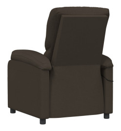 Fauteuil de massage Marron foncé Tissu