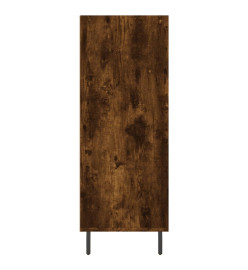 Armoire à étagères chêne fumé 69,5x32,5x90 cm bois d'ingénierie