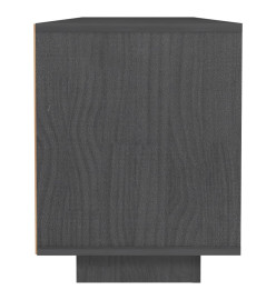 Meuble TV Gris 110x30x40 cm Bois de pin massif