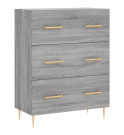 Buffet sonoma gris 69,5x34x90 cm bois d'ingénierie