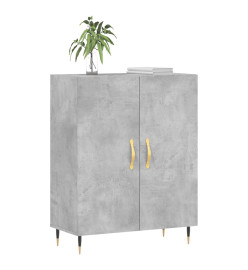 Buffet gris béton 69,5x34x90 cm bois d'ingénierie