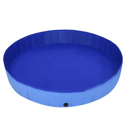 Piscine pliable pour chiens Bleu 300x40 cm PVC