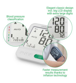 Medisana Tensiomètre pour le bras supérieur avec fonction vocale blanc