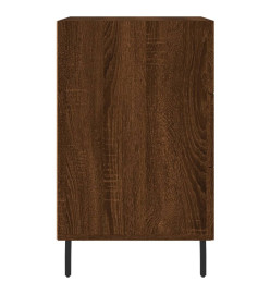 Table de chevet chêne marron 40x40x66 cm bois d'ingénierie