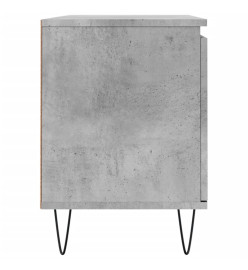 Meuble TV gris béton 104x35x50 cm bois d'ingénierie