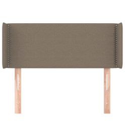 Tête de lit avec oreilles Taupe 103x16x78/88 cm Tissu
