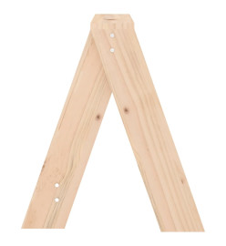 Tabourets lot de 2 40x40x45 cm bois massif de pin