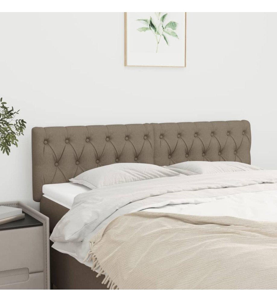 Têtes de lit 2 pcs Taupe 80x7x78/88 cm Tissu Têtes de lit 2 pcs Taupe 80x7x78/88 cm Tissu