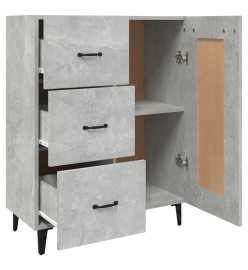 Buffet Gris béton 69,5x34x90 cm Bois d'ingénierie