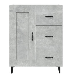 Buffet Gris béton 69,5x34x90 cm Bois d'ingénierie