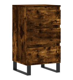 Buffet chêne fumé 40x35x70 cm bois d'ingénierie