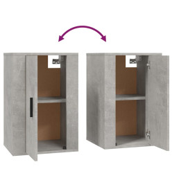 Ensemble de meubles TV 2 pcs gris béton bois d'ingénierie