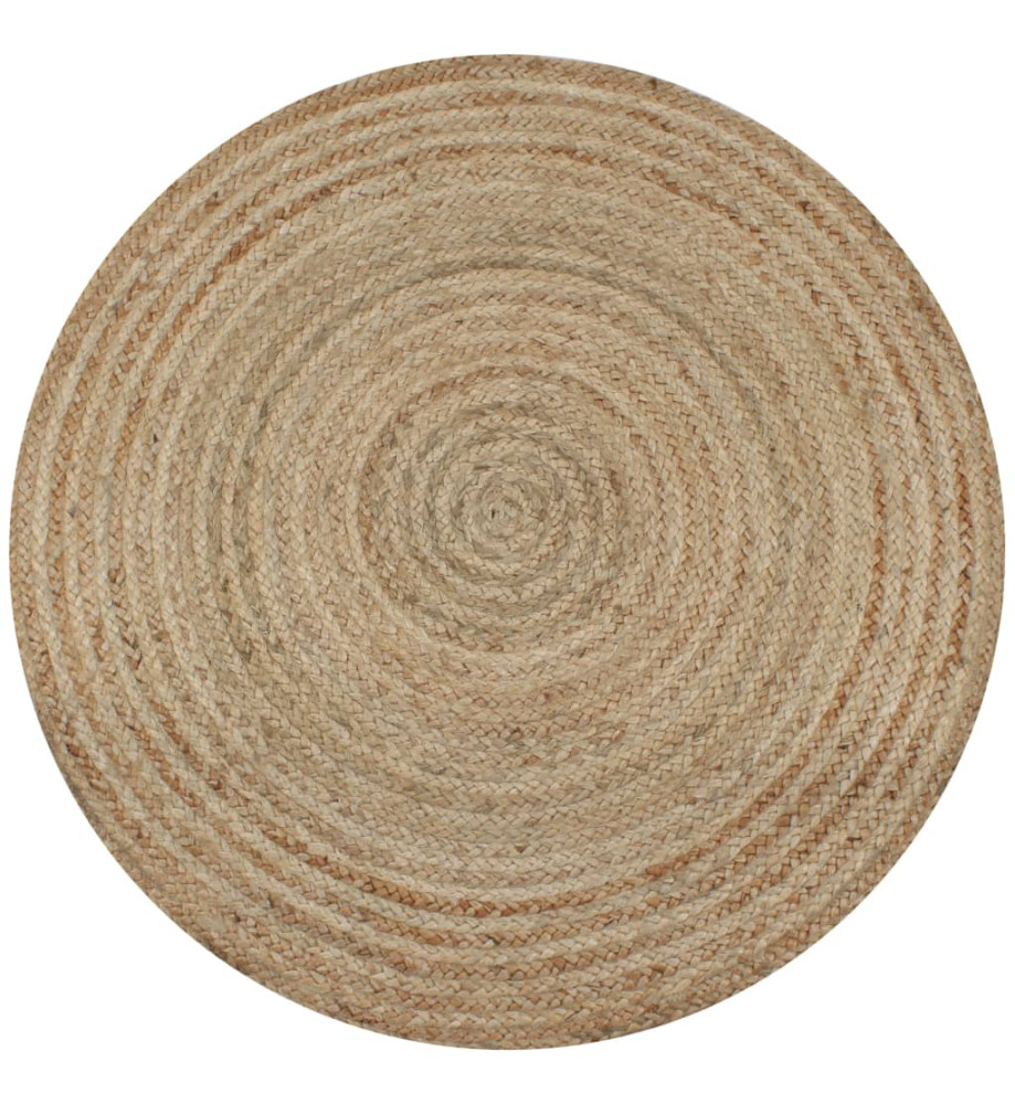 Tapis Jute tressé 90 cm rond