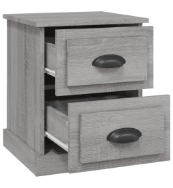 Tables de chevet 2 pcs sonoma gris 39x39x47,5cm bois ingénierie