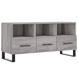 Meuble TV sonoma gris 102x36x50 cm bois d'ingénierie