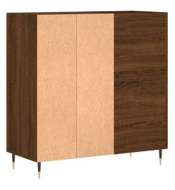 Armoire à disques chêne marron 84,5x38x89 cm bois d'ingénierie